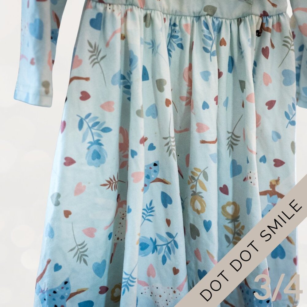 Dot Dot Smile SIZE 3/4 Long Sleeve Twirl Dresses – Bundle of 3 (Girls) - Picture 3 of 12